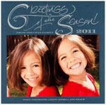 Checkerboard Holiday Photo Cards - Greetings of the Season (HLG-IVV-I)
