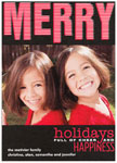 Checkerboard Digital Holiday Photo Cards - Full of Cheer (HLG-OCL-L)
