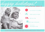 Checkerboard Digital Holiday Photo Cards - Top 5 List (HLG-OIM-S)