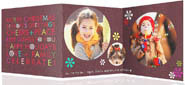 Checkerboard Digital Holiday Photo Cards - Exuberant Greetings (HLG-ORM-B)