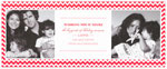 Checkerboard Digital Holiday Photo Cards - Rickrack border (HLG-PWW-R)