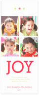 Checkerboard Digital Holiday Photo Cards - Four Panel Joy  (HLG-QCA-C)