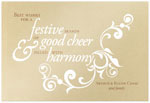 Checkerboard Holiday Greeting Cards - Festive Good Cheer (HLG-QLE-P)