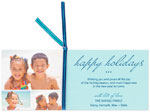Checkerboard Digital Holiday Photo Cards - Tri-panel Holidays (HLG-QUA-U)