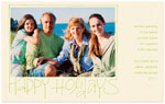 Checkerboard Holiday Photo Cards - Happy Holidays (HLG-TXJ-J)