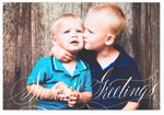 Checkerboard Digital Holiday Photo Cards - Holiday Lettering  (Happy Holidays) (HLG-BSR-U)