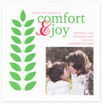 Checkerboard Digital Holiday Photo Cards - Comfort & Joy (HLG-EPB-E)