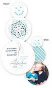 Checkerboard Digital Holiday Photo Cards - Swiveling Snowman (HLG-GVX-I)