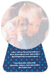 Checkerboard Digital Holiday Photo Cards - Stand-up Snowglobe (HLG-MMU-C)