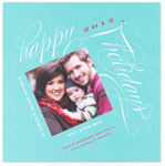 Checkerboard Digital Holiday Photo Cards - From Our Family (HLG-QEA-E)