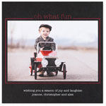 Checkerboard Digital Holiday Photo Cards - Modern Vintage (HLG-RQP-G)