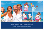 Checkerboard Digital Holiday Photo Cards - Photo Montage (4 Photos) (HLG-TQY-R)