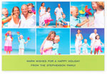 Checkerboard Digital Holiday Photo Cards - Photo Montage (6 Photos) (HLG-UCY-E)