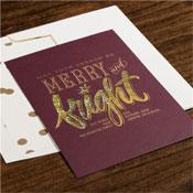 Holiday Greeting Cards by Checkerboard - Merry and Bright