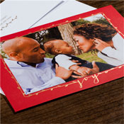 Holiday Photo Mount Cards by Checkerboard - Joy Border