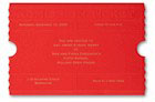 Checkerboard Holiday Invitations - Festive Ticket (HLC-CTM-D)
