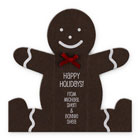 Checkerboard Social Holiday Greeting Cards - Gingerbread Man (HLC-ABM-J)