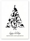 Checkerboard Social Holiday Greeting Cards - Brocade Tree (HLC-FAI-J)