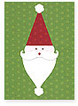 Checkerboard Holiday Card - Bearded Santa (HLS-CCC-C)