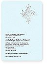 Checkerboard Holiday Card - Sparkling Snowflake (HLS-CWU-O)