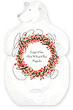 Checkerboard Holiday Card - Polar Bear Hug (HLS-FFE-K)