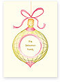 Checkerboard Holiday Card - Elegant Ornament (HLS-HMU-J)