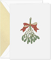 Holiday Greeting Cards by Crane & Co. - Mistletoe Bough