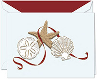 Holiday Greeting Cards by Crane & Co. - Elegant Seashells