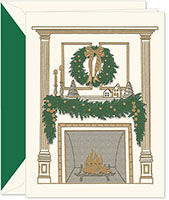 Holiday Greeting Cards by Crane & Co. - Holiday Mantel
