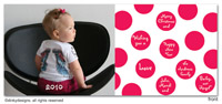 Dinky Designs - Digital Holiday Photo Cards (Cranberry Holiday Dots) (12P-818C-L)