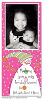 Dinky Designs - Digital Holiday Photo Cards (Pinky Dot Snowman) (12P-819P-P)