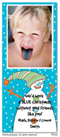 Dinky Designs - Digital Holiday Photo Cards (Blue Man Snowman) (12P-820B-P)