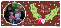 Dinky Designs - Digital Holiday Photo Cards (Pink Berry Holly) (12P-843P-L)
