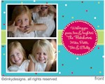 Dinky Designs - Digital Holiday Photo Cards (Blue Cranberry Polka Dots) (IAP-845B-L)