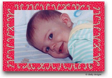 Dinky Designs Holiday Cards - Candy Cane Lane