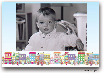 Dinky Designs Holiday Cards - City Sidewalks (HC-003C)