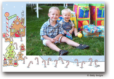 Dinky Designs Holiday Cards - Gingerbread (HC-154G)