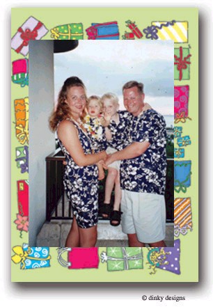 Dinky Designs Holiday Cards - Packages Tied Up