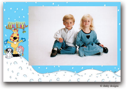 Dinky Designs Holiday Cards - Reindeer Menorah (HC-001R)