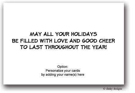 Dinky Designs Holiday Cards - Reindeer Menorah (HC-001R)