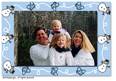 Dinky Designs Holiday Cards - Snowman & Mittens