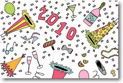 Finlay Prints - Holiday Postcards (New Year's Confetti) (EC27)