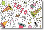 Finlay Prints - Holiday Postcards (New Year's Confetti) (EC27)