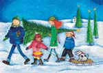 Good Cause Greetings - Bringing in the Tree (CWLA0317)