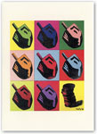 Indelible Ink Chanukah Card - Nine Dreidels (527)