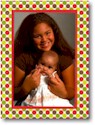 Jane Boatman Geller Holiday Photo Card - Big Dots Red & Green (16606)