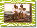 Jane Boatman Geller Holiday Photo Card - Green Zebra (16613)