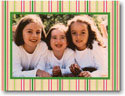 Jane Boatman Geller Holiday Photo Card - Thin Holiday Stripe (16632)