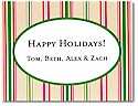 Holiday Calling Cards by Boatman Geller - Thin Holiday Stripe