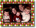 Boatman Geller Holiday Photo Card - Harlequin Red (17613)